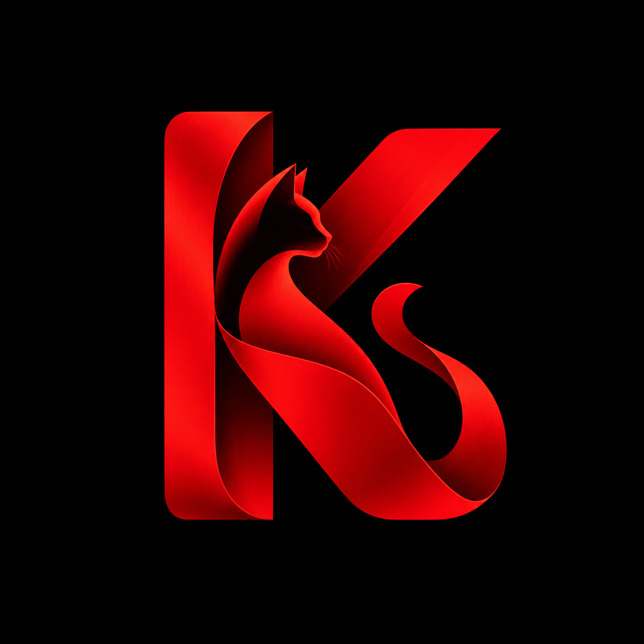 KalyanmFix red cat ribbon logo